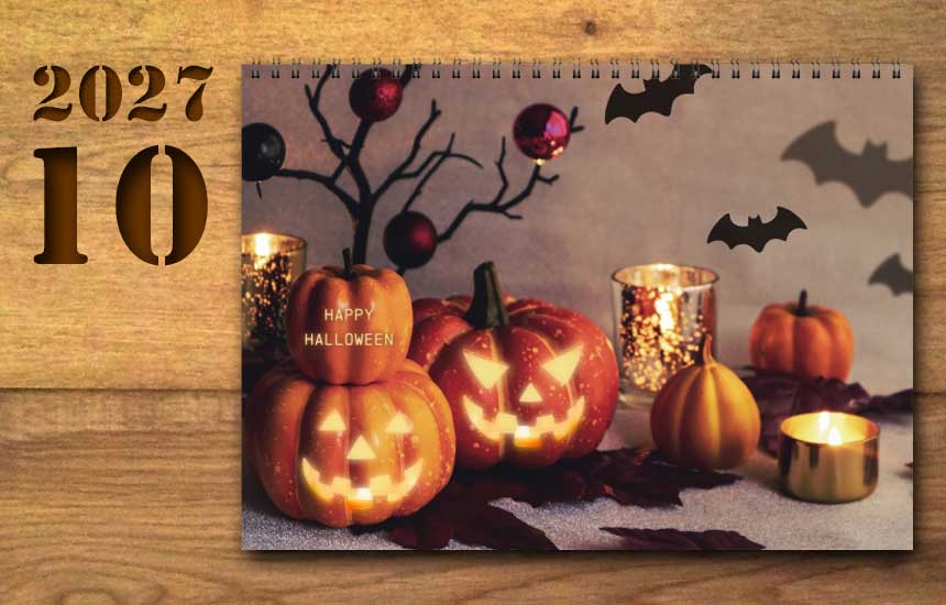 2027年10月の運勢カレンダー